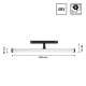 Obrázok pre SMART LED lineárne svietidlo BEAM pre koľajnicový SYSTEM SHIFT čierne, 12W/1200lm, CCT