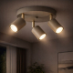 Obrázok pre SPOTI Ecru Prisadený Luster 3xGU10/230V/Cappuccino+Zlatá