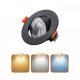 Obrázok pre Led Panel kruhový čierny nastaviteľný 3W/5W/7W 450lm , 90mm, CCT