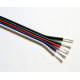 Obrázok pre Kábel 5-žilový RGBW 5x0,5mm2 pre napájanie LED pásov 1m