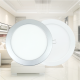 Obrázok pre Led Panel kruhový strieborný 18W/1230lm 220mm Teplá biela