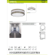 Obrázok pre Kanlux Lampa Luster JURBA DL-218O kruhový 285mm IP44 , 2xE27 , matný chróm