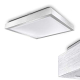 Obrázok pre Lampa Luster PLATO štvorcový 300x300mm , 2xE27 , brúsené striebro