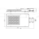 Obrázok pre LED Pouličné verejné osvetlenie 100W/12000lm , IP65 , studená biela