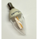 Obrázok pre LED žiarovka E14 2,2W/230lm , svieca 3xCOB RETRO , Teplá biela