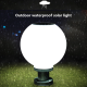Obrázok pre Záhradná LED solárna guľa fi:24cm