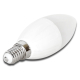 Obrázok pre LED žiarovka E14 6W/480lm , svieca C37 , Teplá biela