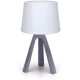 Obrázok pre Stolná lampa 01 Drevo Sivá , E14 