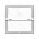 Obrázok pre Led Panel štvorcový biely prisadený 18W/1510lm 226mm IK03 Teplá biela - Back lit