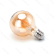 Obrázok pre LED žiarovka E27 8W/650lm , G80 LED vlákno AMBER , Teplá biela