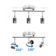 Obrázok pre Lampa luster 3xGU10/230V/Strieborná