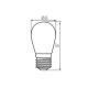 Obrázok pre Kanlux LED žiarovka E27 0,5W/50lm , ST45 LED vlákno , Neutrálna biela