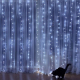 Obrázok pre FESTI LED vianočný svetelný záves, cencúle 3x3m, Studená biela + diaľkové ovládanie