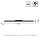 Obrázok pre LED lineárne svietidlo LINE L pre koľajnicový SYSTEM SHIFT čierne, 22W/2300lm, Teplá biela