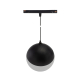 Obrázok pre LED svietidlo GLOBE P pre koľajnicový SYSTEM SHIFT čierne, 5W/550lm, Teplá biela