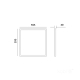Obrázok pre Led Panel štvorcový biely prisadený 36W/4320lm , 600x600mm , Neutrálna biela